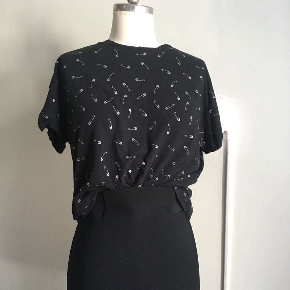 Zara safety pin tee